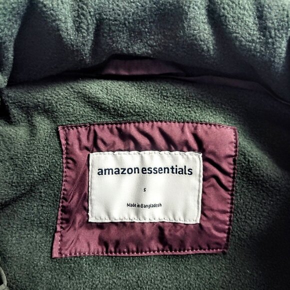 Amazon Essentials Women's Mid-Weight Puffer Vest ~ Olive, Sz Small ~ SOFT! ~ NWT - Picture 11 of 15